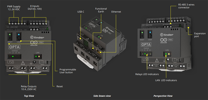 Opta Micro Programmable Logic Controllers Arduino Mouser